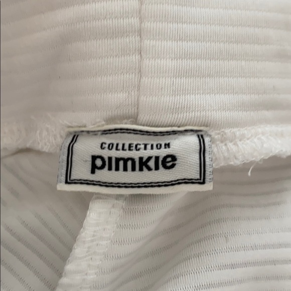 White Ribbed Skater Skirt - Picture 4 of 7